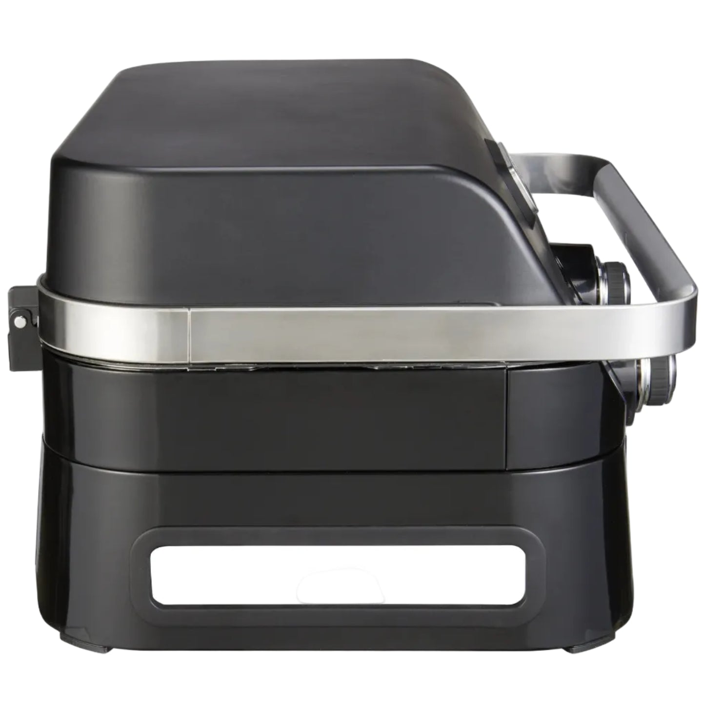 Dual-Burner Tabletop Gas Grill with Analog Thermometer and Blue Flame Burners
