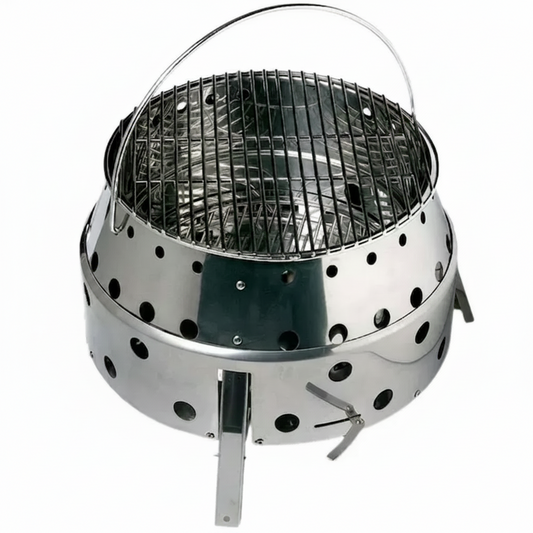 2-in-1 Heavy-Duty All-in-One Multi-Fuel BBQ Grill and Fire Pit