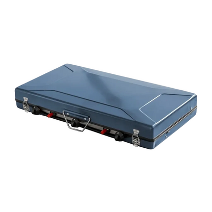 Stainless Steel Portable Dual-Burner Stove with Infrared Bottom Grill