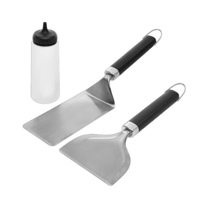 Heavy-Duty Stainless Steel Griddle Scraper with Comfort Grip