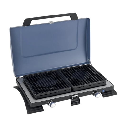 Dual-Burner Tabletop Gas Stove & Grill System with High-Output Xcelerate Technology