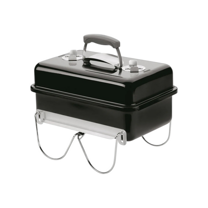 Portable Rectangle Charcoal BBQ Grill with Swivel Locking Legs