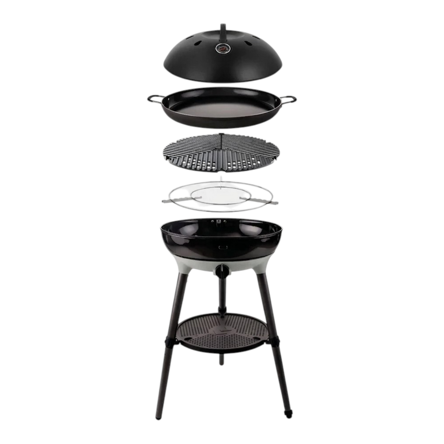 Free-Standing Outdoor Gas BBQ with Integrated Paella Pan System