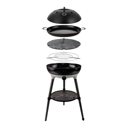 Free-Standing Outdoor Gas BBQ with Integrated Paella Pan System