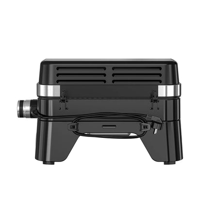 Ultra-Portable Single-Element Electric Tabletop Barbecue with Cast Iron Grate