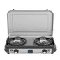 Dual-Burner Tabletop Gas Stove with Enhanced FlameShield Technology