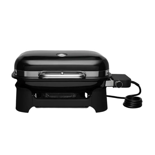 Compact Electric Outdoor Tabletop Barbecue with High-Heat Searing