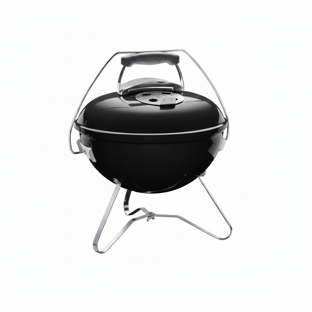 37cm Portable Charcoal Barbecue with Tuck-N-Carry Lid Lock