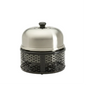 Compact Portable Charcoal BBQ Grill & Multi-Cook Oven System with Cool-Touch Base